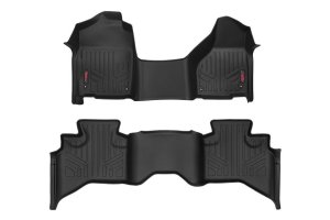 Ram 1500 Classic Floor Mats - Front + Rear - Rough Country - One Piece - '19-'23